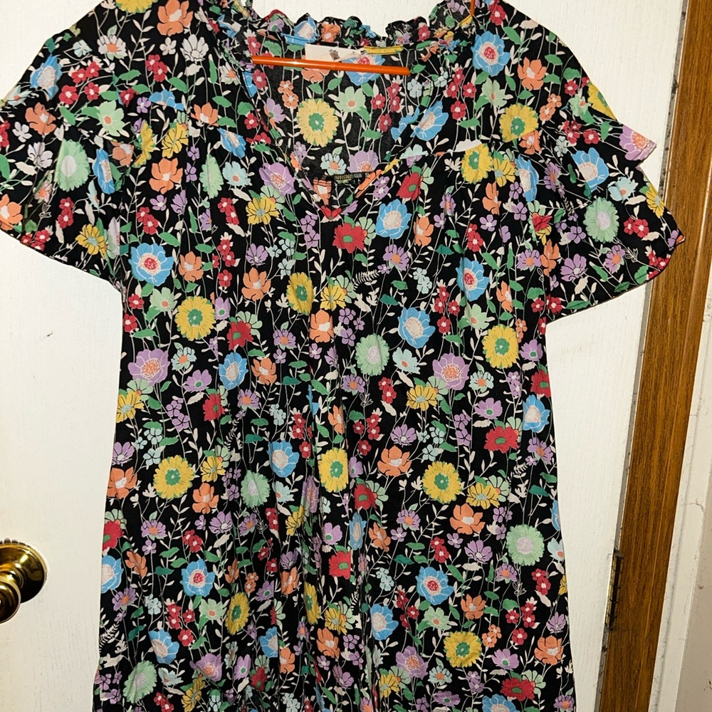Floral Short Sleeve Top